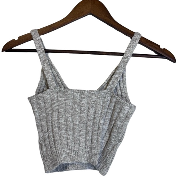 Debut Taupe Knit Crop Top - Picture 6 of 6